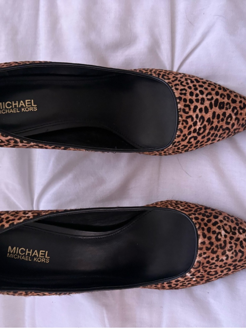 Michael Kors Leopard Print Pointed-Toe Stiletto Pumps - Black & Brown - Picture 2 of 5
